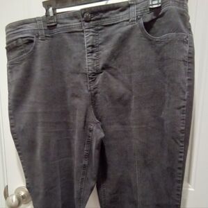 Chicos So Slimming Plus Size 3 (16) Black Straight Leg Denim Blue Jeans
